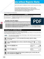 Setting The P/C ORIGIN OFFSET