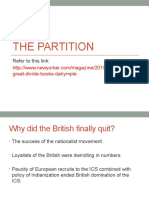 The Partition: Refer To This Link