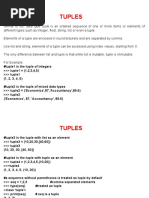 Tuples