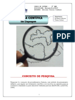 Pesquisa científica: conceito, finalidades e características