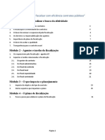 Como Fiscalizar Com Eficiencia Contratos Publicos - Conteudo Dos Módulos