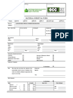 PD - SF004.R1 Material Submital Form