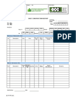 PD - SF011.R1 Daily Construction Report