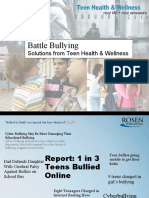 Solutions to Bullying from Teen Health & Wellness