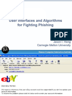 User Interfaces and Algorithms for Fighting Phishing