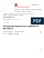 100 Important Supreme Court Judgments of 2021 (Part 1)