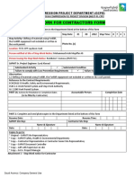 Stop Work For Contractors Form: Gas Compression Project Department (GCPD)
