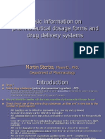 Pharmaceutical Dosage Forms & Drug Delivery Systems