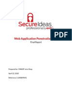 Web Application Penetration Test: Final Report