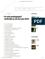 3.ce Este Pedagogia - Definiția Și Sensul Său 2022