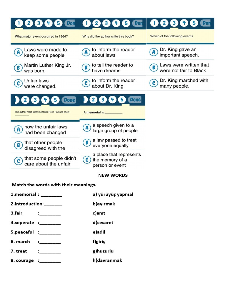 Vocabulary Matching Exercise | PDF | Language Arts & Discipline