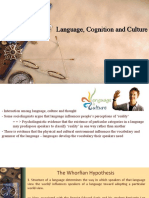 Language, Cognition and Culture