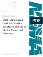 Safety Standard and Guide For Selection, Installation, and Use of Electric Motors and Generators