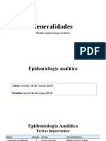 Generalidades Epidemiología Analítica