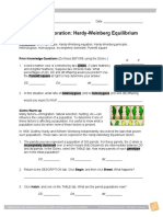 Student Exploration: Hardy-Weinberg Equilibrium