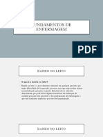 Fundamentos Banho No Leito Anotações de Enfermagem Sinais Vitais