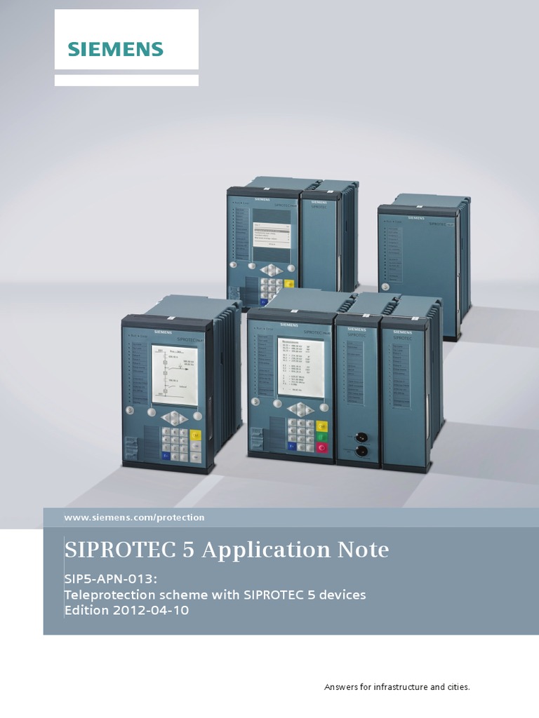 SIPROTEC 5 Application Note: SIP5-APN-013: Teleprotection Scheme With ...