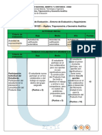 Rubrica Analitica de Evaluacion 301301