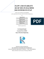 Load Flow and Stability Analysis of Multi-Machine Power Systems in Etap