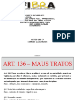 Direito penal - Maus-tratos