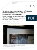 UFMG - Universidade Federal de Minas Gerais - 2901Origens, características e efeitos do ‘cancelamento’ são tema de entrevista no Conexões