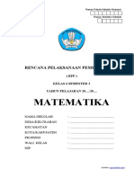 RPP 1 Lembar Matematika Kelas 6 Semester 2