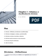 Chapitre1 - Définition Et Classification de La Décision - Copie