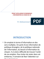 14.12.21. Projet D'intelligence Économique - L'information Se Place Au Coeur de l'IE