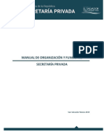 Manual de Organización y Funciones de Secretaria Privada Mayo 2019