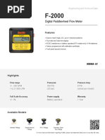 Digital Paddlewheel Flow Meter: Features