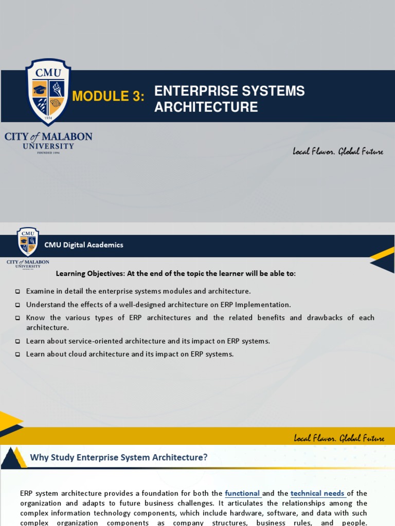 ERP System Architecture Overview | PDF | Enterprise Resource Planning ...