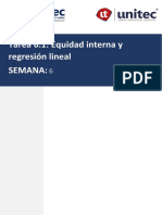 Tarea 6.1 Equidad Interna y Regresión Lineal.