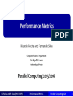 Performance Metrics: Parallel Computing 2015/2016