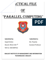 Practical File OF "Parallel Computing"