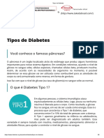 Tipos de Diabetes SBD