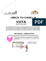 Ubica tu casilla y vota el 5 de junio en Reynosa, Tamaulipas