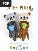 Otter Plush Sewing Pattern