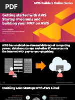 Getting Started With AWS Startup Programs and Building Your MVP On AWS PDF Slide