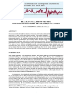 Fragility Analysis of Mid-Rise Masonry Infilled Steel Frame (Misf) Structures