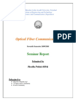 21643543 Seminar Report on Optical Fiber Communication by Shradha Pathak