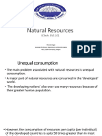 Natural Resources: B.Tech. EVS 101