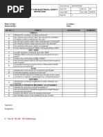 Electrical Safety Inspection Checklist | PDF | Electrical Wiring ...