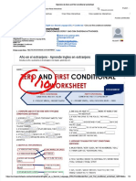PDF Ejercicio de Zero and First Conditional Worksheet DD