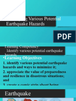 Identifying Various Potential Earthquake Hazards