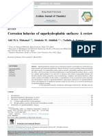 Corrosion Behavior of Superhydrophobic Surfaces A Review