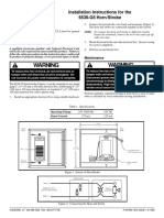 Warning Warning: Installation Instructions For The 6536-G5 Horn/Strobe