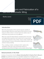 Design, Analysis and Fabrication of A Bat-Like Biomimetic Wing