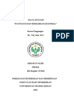 Bahan Ajar Patologi & Rehabilitasi Sosial Kelas BK Reg B 20