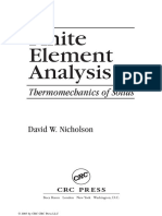 Finite Element Analysis - Thermomechanics of Solids - Nicholson