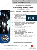 Fdocuments - in Ecocriticism and Indigenous Studies Nature Culture Politics 2014-12-11 Ecocriticism